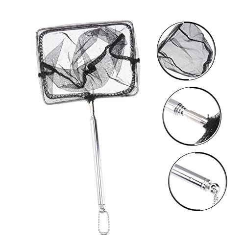 INOOMP 1pc Telescopic Fishing Net Fish Shrimp Catching Tool for Aquarium Use Fish-Friendly Design