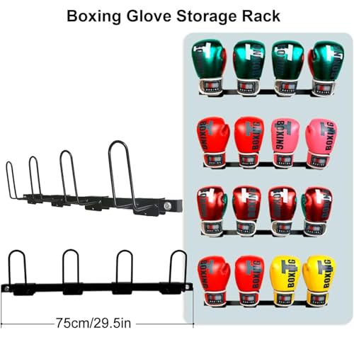 Boxing Glove Wall Mount Dryer, Boxing Gloves Display Stand Holder, Home Gym Boxing Gloves Organizer Hanging Rack for Storage Kickboxing, Muay Thai, MMA Training Gloves(2-Pcs) - size: 2-Pcs