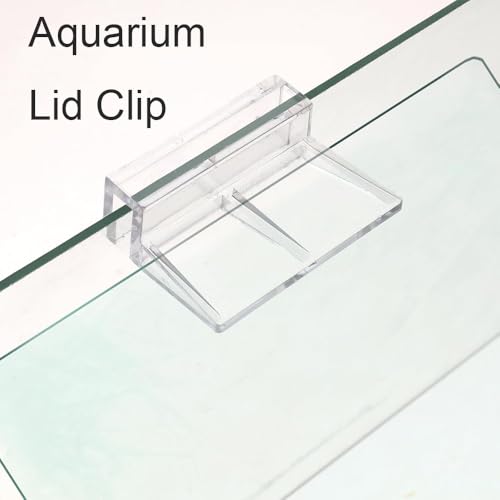 6PCS Aquarium Lid Clips Clear Acrylic Fish Tank Lid Holder Aquarium Cover Support Clamps Easy to Use(5mm/0.19in) - size: 5mm/0.19in