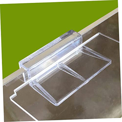 COLLBATH 10pcs Fish Tank Accessory Acrylic Support Bracket Aquarium Rack Cover Holder for Fish Tanks - size: 5.5X5X1.8CM