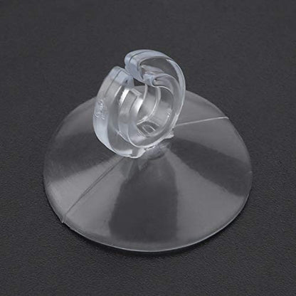 50pcs Aquarium Sucker Clips, Fish Tank Hose Holder Clamps, Airline Tube Holders with Ultra Strong Suction, Transparent Rubber Suction Cup Clips for Oxygen Pump Soft Pipe and Power