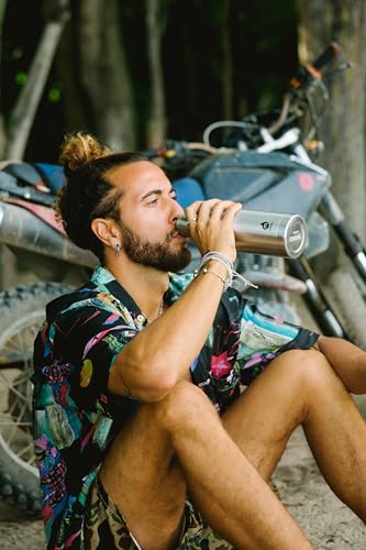 MIZU - V8 Water Bottle | 26 oz. Double Wall Stainless Steel Vacuum Insulated | Narrow Mouth with Leak Proof Cap | Multiple Colors | BPA Free - color: Stainless