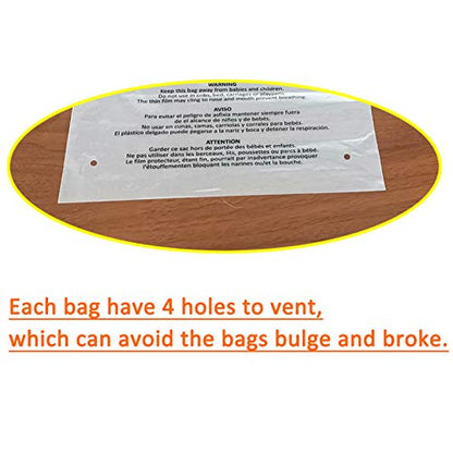 1000 Count 6x9 Inch Self Seal Clear Poly Bags with Suffocation Warning for Packaging, Shipping with Permanent Adhesive(1.5mil) - size: 6x9 Inch (1000 Count)