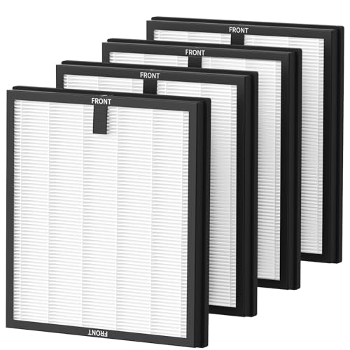 4 Pack HY4866 Replacement Filters for MORENTO HY4866 Air Purifier and YIOU M1 Air Cleaner Purifier, 3-in-1 HEPA Filter (Includes4 Pack Pre-filter) Enhanced Version - color: HY4866-4+4 Standard Version