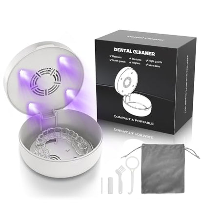 Voraiya U/V Retainer Case with Fan Dry, U-V-C LED 265nm Retainer Dryer - color: White