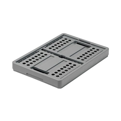 Clax® crate | folding box | basket | 48 qt (12 gal) | grey