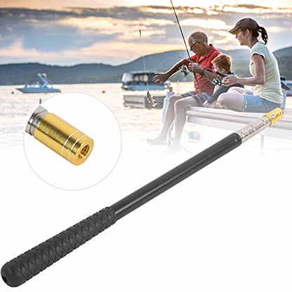 5 Sections Stainless Steel Fishing Landing Net Handle Telescoping Extension Handle Fishing Net Replacement Handle Fishing Tools and Accessories