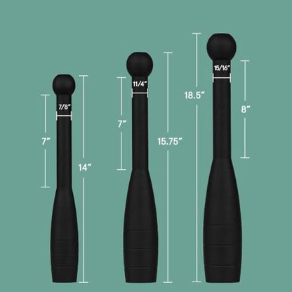 Retrospec Grip Steel Club Strength Training, Rehabilitation, Stretching, Conditioning and Rotational Training - Options for Women & Men - style: 5 lbs