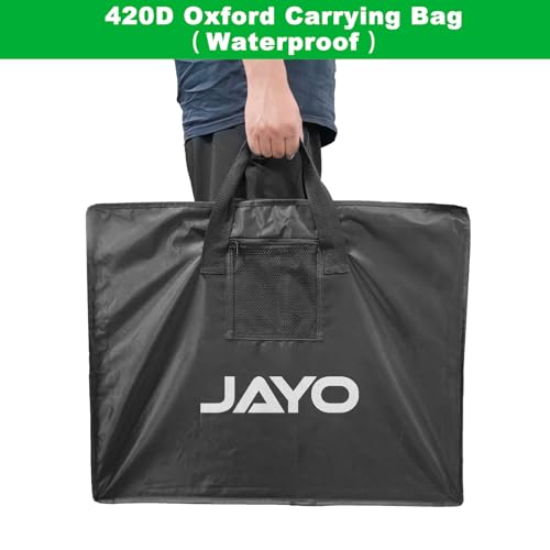 JAYO Soccer Coaches Tactical Board, 35" x 24" Portable Double-Sided Magnetic Football Coaching Board Kit with Magnets, Marker Pen, Deluxe Waterproof Carrying Bag