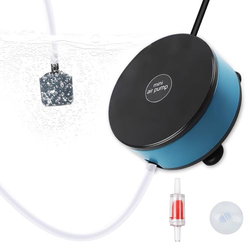 Nano Silent Aquarium Air Pump, Portable USB air Pump with Accessories, Suitable for 1-15 Gallon Fish Tanks, 200ml per Minute