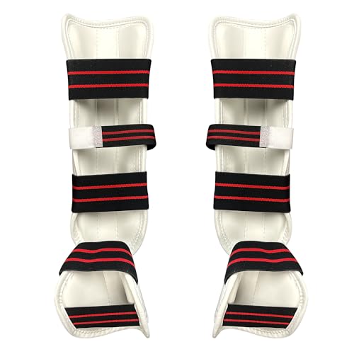AAMA Martial Arts Taekwondo Vinyl Shin Instep Guard Protector - size: XX-Small