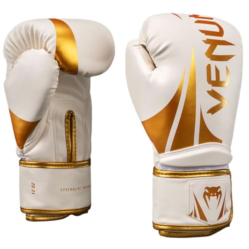 Venum Challenger Boxing Gloves - color: White/Gold, size: 8-Ounce, style: Challenger 2.5
