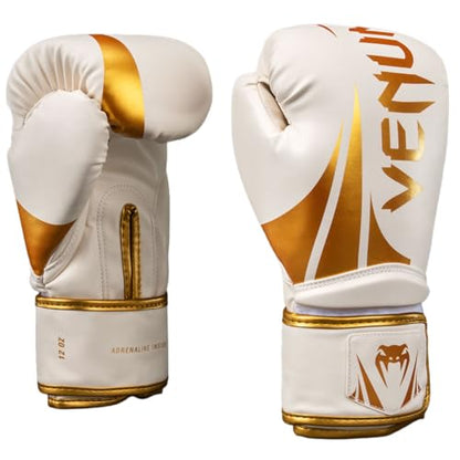 Venum Challenger Boxing Gloves - color: White/Gold, size: 16-Ounce, style: Challenger 2.5