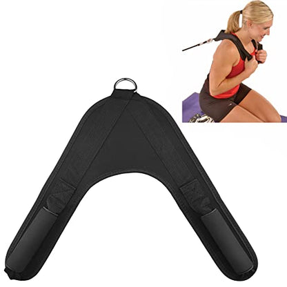 Ab Crunch Harness Cable Attachment Ab Exercise Cable Machine Gym Workout Abdominal Crunch Core Muscle Training Equipment Shoulder Pads
