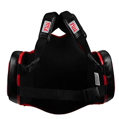 TITLE Boxing Classic Command Body Protector 2.0, Black/Red - Boxing Body Pad, Boxing Equipment