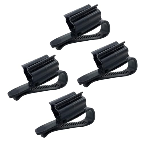 4Pcs Black Fish for Tank Mounting Clip Water Pipe Hose Holder Multifunction Adjustable Clamp for 0.31""-0.62"" Dia Tub Aquarium Tube Holder, Aquarium Air Pump Accessories Aquarium Pumps and Filters
