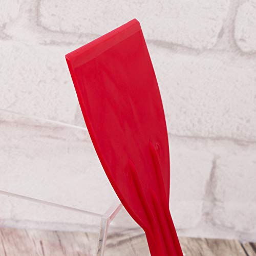 Bates 6 Pack Plastic Putty Knife Set - Paint Scraper, Spackle Tool, Spreader - color: Red, size: 1.5, 2, 3, 4, 5, 6 Inches, 6 Pack