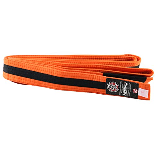 Tatami Fightwear Kid's IBJJF Rank Belt - Green - color: Orange/Black, size: M0