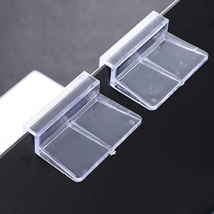 COLLBATH 10Pcs Aquarium Support Bracket for Fish Tank Covers Durable Plastic Fish Tank Cover Frame Holder for Home Aquariums