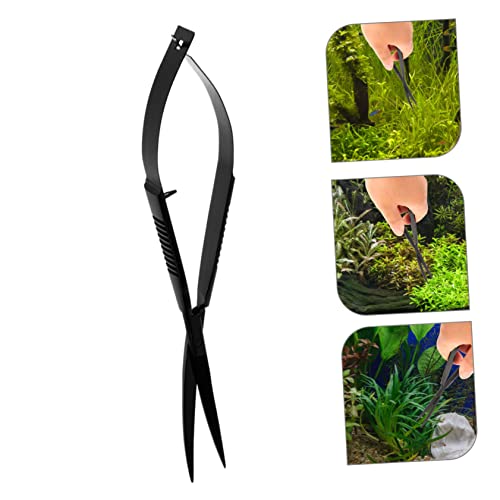 ibasenice Underwater Plant Scissor Ergonomic Aquarium Trimmer for and Convenient Tool for Cleaning Substrate and Gravel Fish Tanks