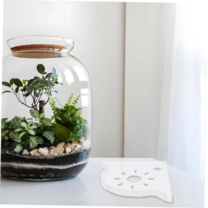 KOMBIUDA Fish Tank Corner Shelf Organizer Space-saving Triangle Stand for Aquarium Supplies Robust Construction for Fish Food Storage for Spaces