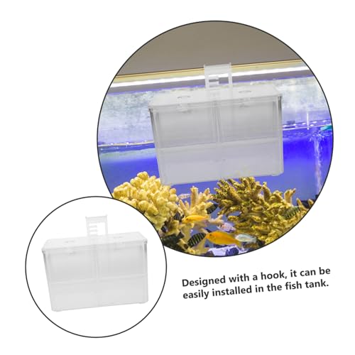 balacoo Fish Breeding Box Incubator for Aquariums Divider for Fry -Resistant Material for Fish Tank Use Efficiently Protects