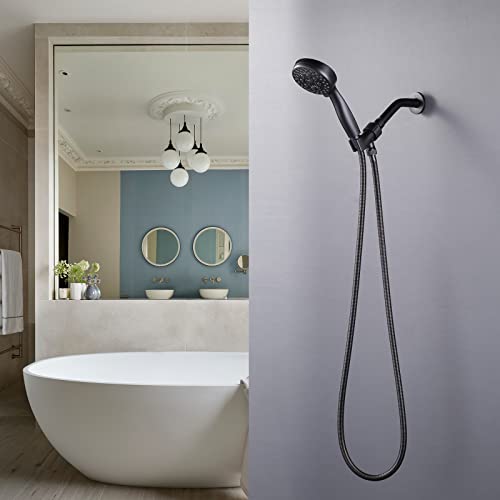 79 Inches Shower Hose Oil-Rubbed Bronze Finished, ALEASHA SUS 304 Stainless Steel Extra Long Shower Head Hose Replacement Handheld Shower Head Hose for Pet Bathroom Bathing Cleaning - color: Oil Rubbed Bronze, size: 79inch