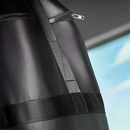 Hayabusa Engineered Leather Heavy Punching Bag - Unfilled - Black, 5 Feet