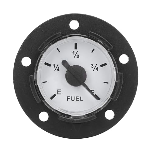 Gas Gauge Cap High Accuracy Temperature Sealed Mechanical Fuel Cap Meter with for Yachts Cars Trucks ATVs (100mm) - size: 100mm