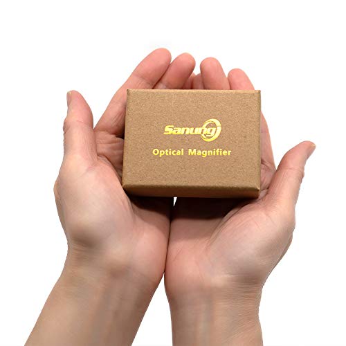 Sanung 8X Dome Magnifying Glass High Definition Round High Transparent Acrylic Optical Magnifier Reading Aid Paperweight Half Ball Lens Magnifier for Reading Books Map Newspapers
