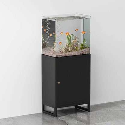Heavy Duty Metal Aquarium Stand, Durable Reptile Tank Shelf with Lockers, Professional Fish Tank Storage Rack for Breeders, Sturdy Terrarium Organizer