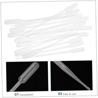 ABOOFAN 100pcs Water Droppers Portable Pipettes Droppers Plastic Pipettes for Liquid Accurate Suction for Aquariums Crafts