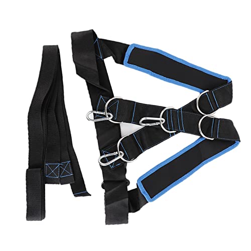 Alomejor Speed Strength Training Sled Shoulder Harness with Resistance Band Belt Adjustable Comfort Ideal for Speed and Endurance Training