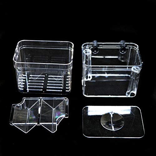 Aquarium Fish Tank Breeding Breeder Rearing Box Hatchery Clear Isolation Case (BX-003) - size: BX-003
