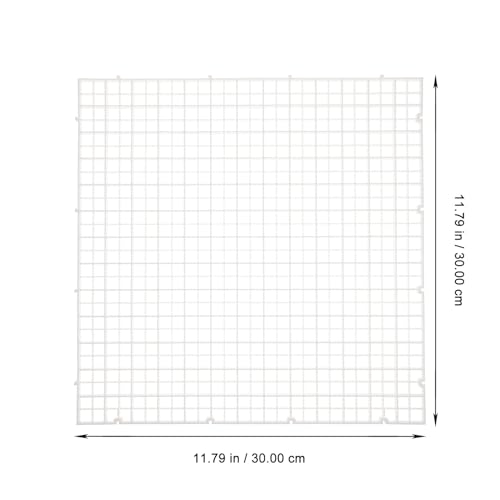 MERRYHAPY 6pcs Fish Tank Partition Boards Aquarium Filtering Plates 30x30cm White Pe Filter Grid Divider for Breeding Tanks and Aquarium Bottom Separation