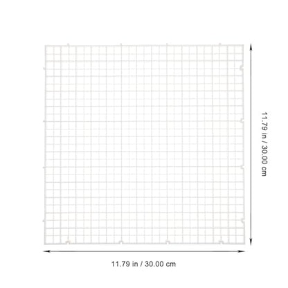 MERRYHAPY 6pcs Fish Tank Partition Boards Aquarium Filtering Plates 30x30cm White Pe Filter Grid Divider for Breeding Tanks and Aquarium Bottom Separation