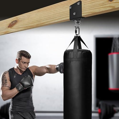 Kipika Heavy Bag Hanger Wall Mount Punching, Heavy Duty Boxing Bag Bracket for Home Gym Indoor Training, Adjustable & Rotatable Punching Bag Bracket for Boxing, Muay Thai - color: ‎E: 180° Swivel Beam Hanger