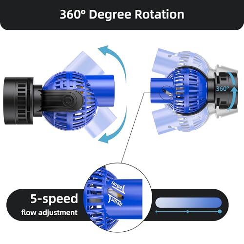 1050 GPH Aquarium Circulation Pump Wave Maker Power Head with magnetic mount Suction Blue - size: 1050 GPH (Blue)