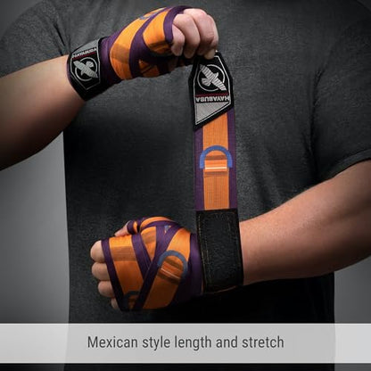 Hayabusa Marvel Hero Elite Mexican Style Boxing Hand Wraps for Men & Women - color: Batroc