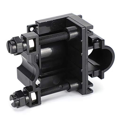 2Pcs Multifunction Fixed Clamp, Aquarium Water Tube Clip Hook Controller, Fish Tank Accessories Organizer with Screws and Nuts, Acrylic Adjustable Clamp for Aquarium Pipes and Wire