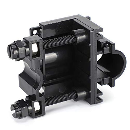 2Pcs Multifunction Fixed Clamp, Aquarium Water Tube Clip Hook Controller, Fish Tank Accessories Organizer with Screws and Nuts, Acrylic Adjustable Clamp for Aquarium Pipes and Wire