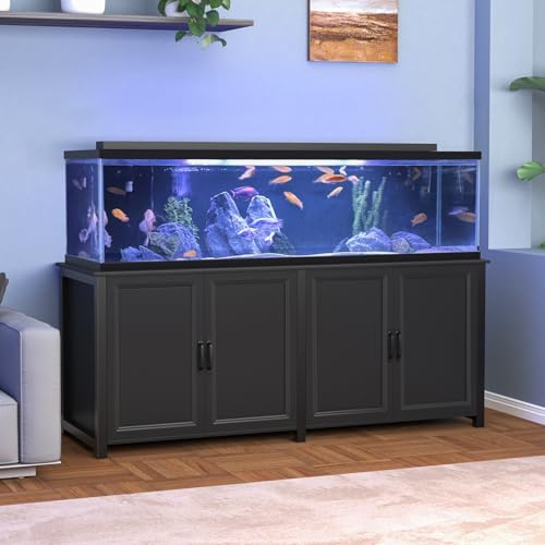 GDLF 180-200 Gallon Large Fish Tank Stand, Aquarium Stand with 72"*24" Tabletop Fits 125/150/180/200 Volumns Aquariums,2200LBS Capacity Heavy Duty - size: 180-200 Gallon