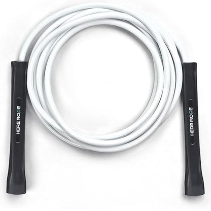 6mm Adjustable Boxing Jump Rope With Inner String Cord, Unbreakable Handles, Hererope Durable Non-Kinking PVC Jump Ropes for Men Women, Exercise Fitness, Indoor Outdoor Use