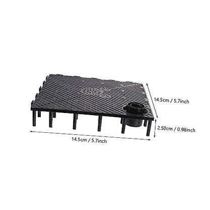 Toyvian 5pcs Aquarium Bottom Pad Fish Tank Divider Sand Separating Plate for Water Circulation and Filtration for Freshwater and Tanks