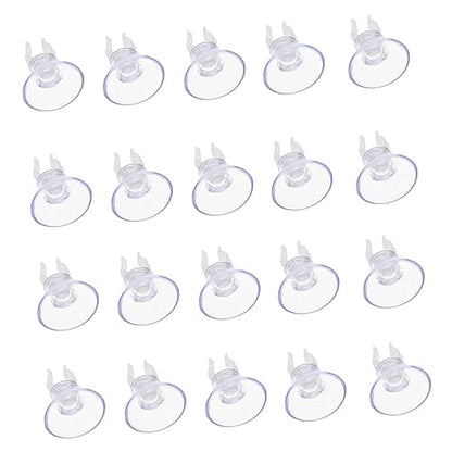 Happyyami 20pcs Aquarium Fish Tank Hose Oxygen Pump Pipe Brace Oxygen Supply Easy Installation Water Clip for Fish Tank Accessories