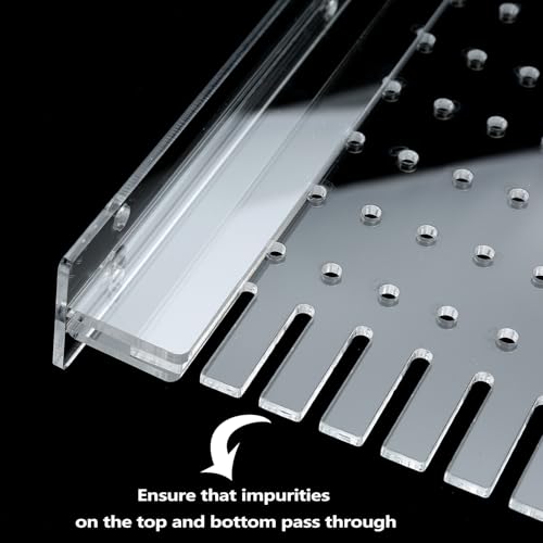 Aquarium Divider Clear 10/15/20 Gallon Fish Tank Divider with Suction Cups (10 Gallon)