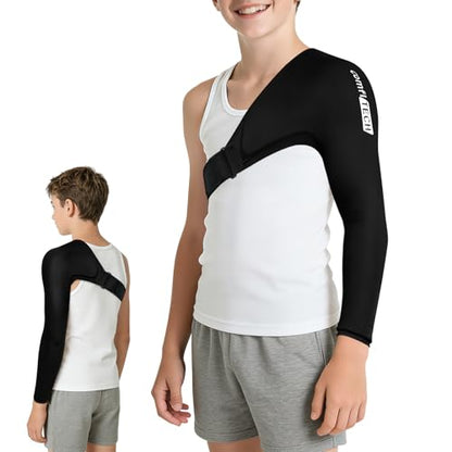ComfiTECH Youth Shoulder Arm Ice Pack Wrap for Pitchers, Ice Arm Sleeve, S - size: Small