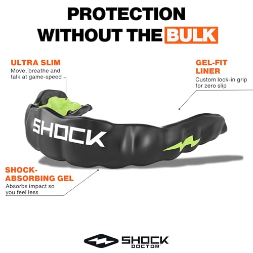 Shock Doctor MicroGel Sports Mouth Guard, Football, Basketball, Boxing, Lacrosse Mouthguard - color: Kool-aid