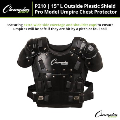 Champion Sports Umpire Chest Protector - style: Inside Body Umpire Protector