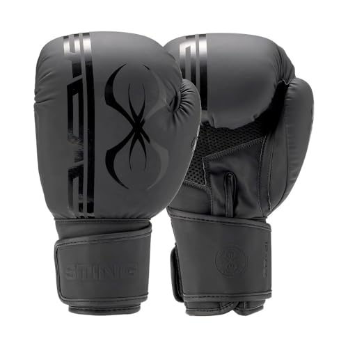 STING Armaplus Boxing Gloves - color: Black, size: 10 Oz